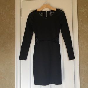 Aqua Black Bodycon Dress